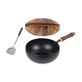 thumbnail image 2 of Siruishop 9.45inch Wok Pan Boiling Induction Cooker Cookware for Hotel Restaurant Home Hammer pattern, 2 of 8