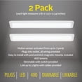 thumbnail image 4 of Bell + Howell Bionic White 2 Pack Motion Sensor Rechargeable LED Under Cabinet Lights Easy Clean Care, 4 of 6