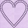 thumbnail image 1 of Ahgly Company Machine Washable Indoor Square Transitional Orchid Purple Area Rugs, 4' Square, 1 of 7