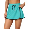 thumbnail image 1 of Charmo Jupe de Bain pour Femmes avec Poche Latérale, Bas de Maillot Fendu avec Short Intégré, 1 of 7