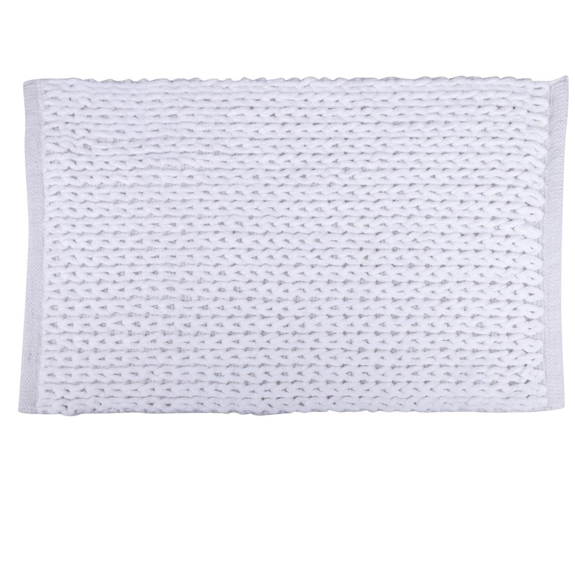 MODA BRAIDED BLANC TAPIS DE BAIN 20 x 32"