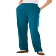 thumbnail image 1 of CHOK Plus Size 7-Day Knit Straight Leg Pant Stretch Elastic Waist Petite & Tall - 3X  Navy, 1 of 6