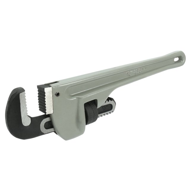 Unique Bargains Clé à Tuyau Droit à Mâchoire Crochet Robuste avec Poignée en Aluminium de 10 Pouces