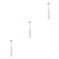 thumbnail image 1 of Transemion Triple Sided Toothbrush Soft And Gentle Protection Plastic Three Head Toothbrush For Cleaning A22 Peach Pink Child 3Set, 1 of 6