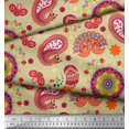 thumbnail image 3 of Soimoi Poly Georgette Fabric Mandala & Paisley Ethnic Decor Fabric Printed Yard 42 Inch Wide, 3 of 3