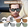 thumbnail image 3 of Clip-On Sunglasses Rimless Flip Up Driving Glasses Night Vision Polarized Glasses for Women Men, 3 of 8