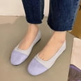 thumbnail image 2 of Casual Shoes For Women, Color-Block Canvas Slip-On Flats with Round Toe and Soft Sole for Spring and Summer, Large Sizes Available, 2 of 4