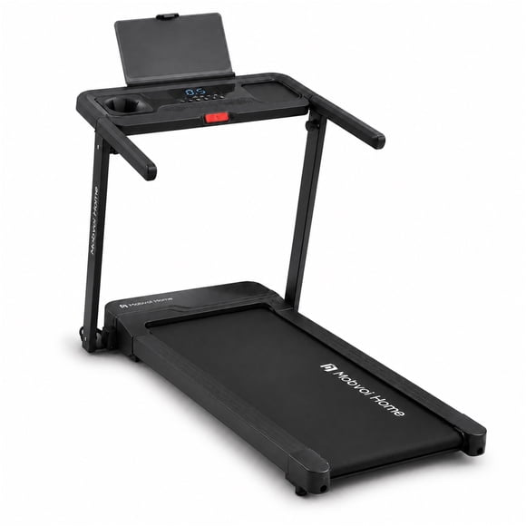 Toytexx Tapis Roulant Pliant 3-en-1, Tapis Roulant Électrique 2,5 HP avec Inclinaison Manuelle de 6 %, Vitesse de 1–12 km/h, Capacité de 120 kg / 265 lb, Écran LED, Marche, Course et Utilisation en Poste de Travail, Mac Compact pour la Mise en Forme à la Maison
