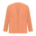 thumbnail image 3 of LNGOOR Women‘s Casual Cropped Knitted Cardigan 3/4 Sleeve Lightweight Open Front Sweater Blouse Ladies Fall Spring Outwear Mint Green, 3 of 5