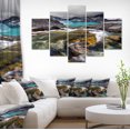 thumbnail image 1 of Ruisseau de Montagne Se Coulant dans un Lac - Grande Impression sur Toile de Paysage, 1 of 3