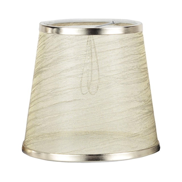 Transparent Lamp Shade Portable Cloth Lampshade for Hotel Parties Gold