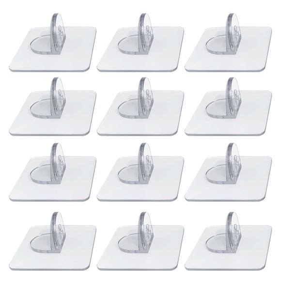 Shisuyan 12pcs Shelf Support Peg Plastic Transparent Anti-slip Retainer for Home Organization