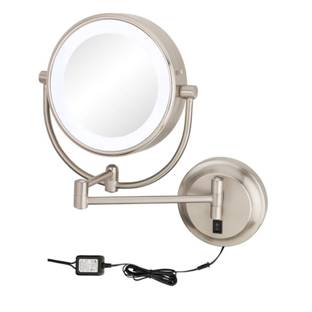 Aptations 945-35-45HW Néomoderne Led Éclairé Magnifié Miroir Mural&44; Chrome - 3500K