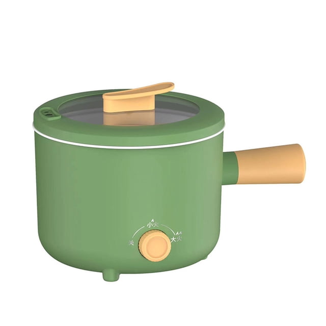 Ceramic Cooking Pot Hot Pot Electric Mini Lamian Noodles Pot Noodle Pot Multi-Function Electric Boiled Noodle Soup Portable Over Temperature Pot Mini Hot Pot