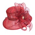 thumbnail image 2 of Women Fascinator Lady Cocktail Tea Party Church Wedding Bridal Flower Hat, 2 of 3