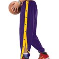 thumbnail image 4 of Faithtur Men's Tear Away Pants, Loose Fit Basketball Pants High Split Snap Button Sweatpants, 4 of 9