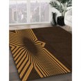 thumbnail image 3 of Ahgly Tapis Rectangulaire Lavable en Machine Intérieur Transitionnel Brun Selle, 2 Pieds x 4 Pieds, 3 of 7
