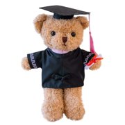 HWRETIE Graduation Teddy Bear 2023 Plush Toy With Black Graduation Cap 11.8 Inch College Graduation Gift Decoration