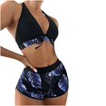 thumbnail image 1 of Sexy Bathing Suits for Women Womens Solid Bikini Strap Bikini Deep V Sexy Split Swimsuit Set Three-Piece Swimming Suit Womens Bikini Bathing Suits Bathing Suits Women Bikini, 1 of 5