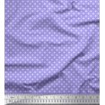 thumbnail image 1 of Soimoi Purple Moss Georgette Fabric Cross & Geometric Print Fabric by the Yard 42 Inch Wide, 1 of 3