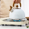 thumbnail image 4 of Bouilloire à Thé, Théière Sifflante en Acier Inoxydable 2,5 L pour Cuisinière, avec Poignée, Sifflet Bruyant et Ébullition Rapide Antirouille, 4 of 7