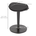 thumbnail image 2 of CoSoTower Standing Desk Stool, Ergonomic Wobble Chair, Adjustable Leaning Stool for Office Desks, with Rocking Motion, Black, 2 of 7