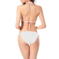 thumbnail image 4 of ylioge Womens Swimsuits Bikini Sets Two-Piece Solid Thongs Bathing Suits, 4 of 6