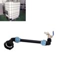 thumbnail image 4 of IBC Adapter, Water Container Gooseneck Connector Replacement Fitting Butt Faucet Drain With Hose For Filling Watering Can For Garden 2 Barrels In Series,1 Barrel Lift,2 Barrels In, 4 of 8