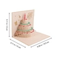 thumbnail image 2 of HONMEET Musical Birthday Greeting Cards with Golden 3D Cake Visual Effect and Light Up Feature, 2 of 5