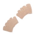 thumbnail image 3 of Forefoot Pads, Toe Separating Socks Half Toe Heelless Socks Open Five-Toes Half Socks Non-slip Toes Socks Forefoot Pads  For All Kinds Of Shoes Cover-Toed, 3 of 8