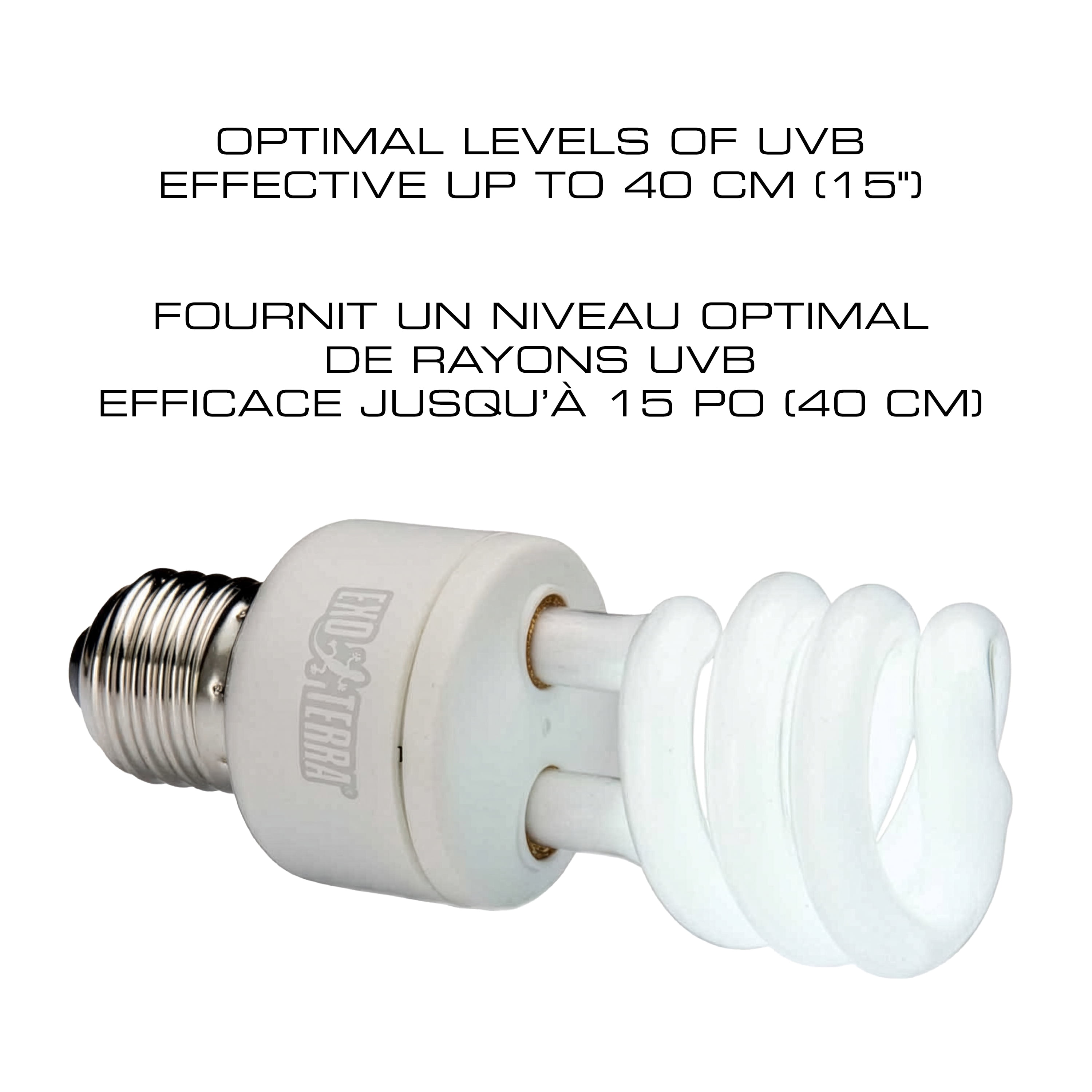 Ampoule fluocompacte UVB100 Exo Terra, 13 W