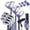 Purple, variant on Ultimate Women's Complete Golf Club Set Golf Club Package Set with Rain Hood, Right Hand Pink
