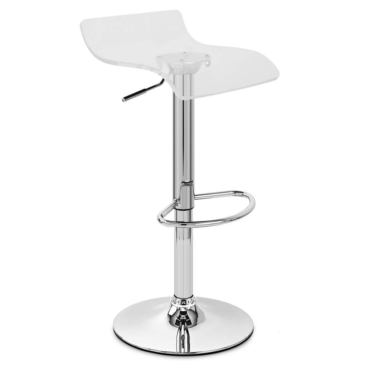 Plata Import Adjustable Acrylic Bar Stool
