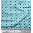 thumbnail image 1 of Soimoi Modal Satin Fabric Swallow Bird Small Print Fabric by The Yard 42 Inch Wide, 1 of 3