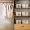 thumbnail image 4 of Cotton And Linen Storage Box Clothing Fabric Transparent Windowed Washable Folding Storage Box Bottom Plastic Panel, 4 of 9