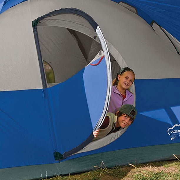 Coleman Montana Spacious 8 Person Cabin Camping Tent w/ Hinged