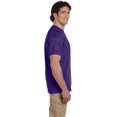 thumbnail image 3 of Fruit Of The Loom T-Shirt à Col Rond à Manches Courtes pour Hommes HD Cotton, 3TG, Violet Foncé, 3 of 3