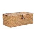 thumbnail image 1 of Seagrass Storage Basket Rectangular Seagrass Basket Natural Seagrass Storage Basket Woven Storage Box Natural Seagrass Storage Basket Woven Rectangular Shelf Basket Bins With Lids, 1 of 8