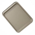 thumbnail image 3 of Rectangle Baking Pan Cookie Biscuit Pastry Stainless Steel Baking Oven Tray Non-stick Coating  Small  Gold, 3 of 9