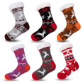 thumbnail image 2 of Slipper Socks Fuzzy Thick - Festive Fluffy Warm Socks Soft Socks for Christmas, 2 of 2