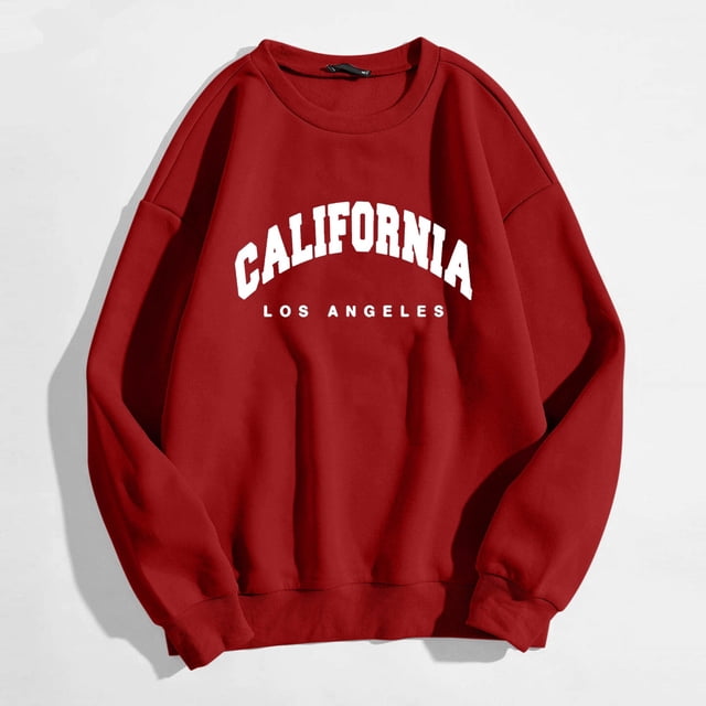 T-shirts Graphiques à Manches Longues Décontractés pour Femmes, Chandails à Col Rond, Hauts à Enfiler pour Femmes, Hauts Asymétriques pour Femmes, Chandails à Capuchon pour Temps Froid pour Femmes, Chandail à Fermeture Éclair pour Femmes, Chandail Court pour Femmes