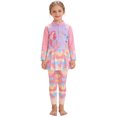 thumbnail image 4 of JTieacloth Girls Swimwear Two Piece Rash Guard UPF 50+ Sun Bathing With Swim Shorts,Sizes 6-7 Years, 4 of 4