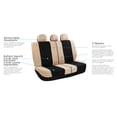 thumbnail image 5 of FH Group Light & Breezy Flat Cloth Car Seat Cover Set For Car Truck SUV Van Beige - Rear, 5 of 5