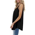 thumbnail image 4 of Débardeurs de Plage d'Été pour Femmes à Bretelles Réglables Plissées Camisole Coupe Ample Décontractée Sans Manches, 4 of 11