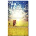 thumbnail image 2 of Éléphant de Savane dans une Prairie - Impression sur Toile Africaine Très Grande, 2 of 3