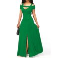 thumbnail image 1 of Gspmoly Robes pour Femmes, Printemps et Su Robe de Printemps et d'Été pour Femmes Nouvelle Aguichant Style Long Fille Épicée Haute Élasticité Couleur Unie Robe Jupe pour Femmes Robes de Cocktail pour Femmes Offres du Jour, 1 of 3