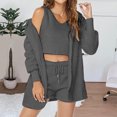 thumbnail image 2 of Sentmoon Ensemble de Pyjama Femme Hauts Décontractés pour Femmes et Pantalons Décontractés pour Femmes Grande Taille Col Ras du Cou Tenue d'Intérieur Manches Longues Couleur Unie Pyjama pour Femme Automne pour l'Heure du Coucher Confortable, 2 of 9