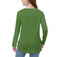 thumbnail image 4 of Plebaso Chemises à Manches Longues pour Filles Col Rond Hauts Décontractés Blouses Amples Unies pour Enfants Printemps Été, 4 of 7