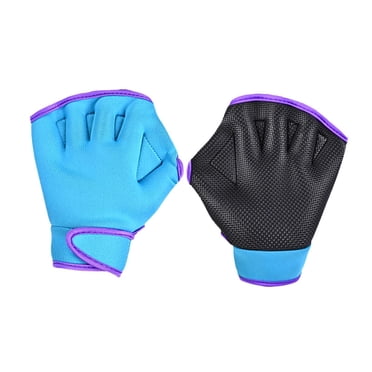 jinwen 1 Paire Gants de Nage Pagaies à Main Nage Palme à Main pour Débutants Sports Nautiques Bleu 18cmx19cm