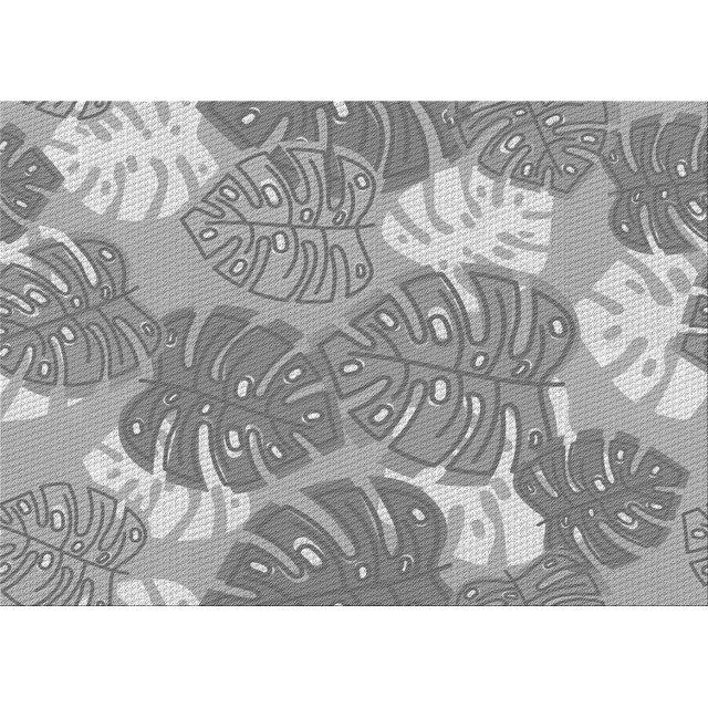 Ahgly Company Tapis d'Intérieur Rectangulaire Transitionnel Gris Argenté Lavable à la Machine, 7 Pieds x 10 Pieds